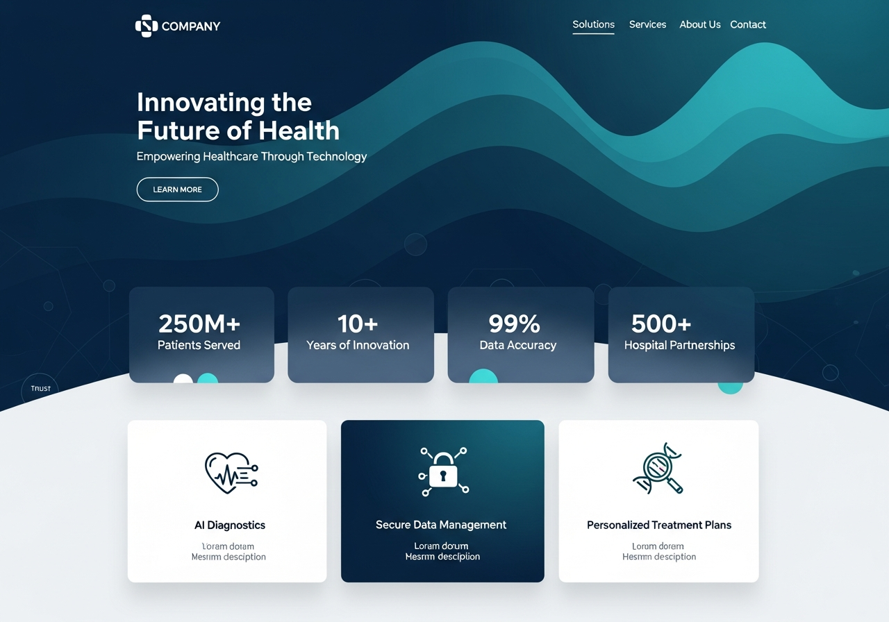 MedTech Group website design by Scale Craft