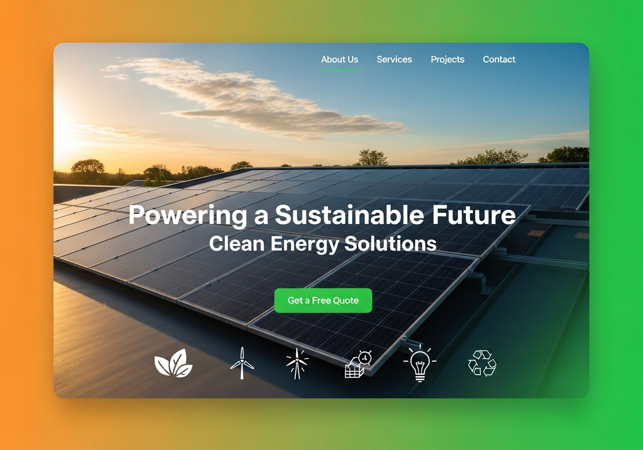 Sunrise Solar website design by Scale Craft