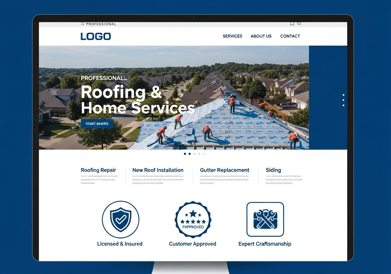 Pacific Roofing website design by Scale Craft